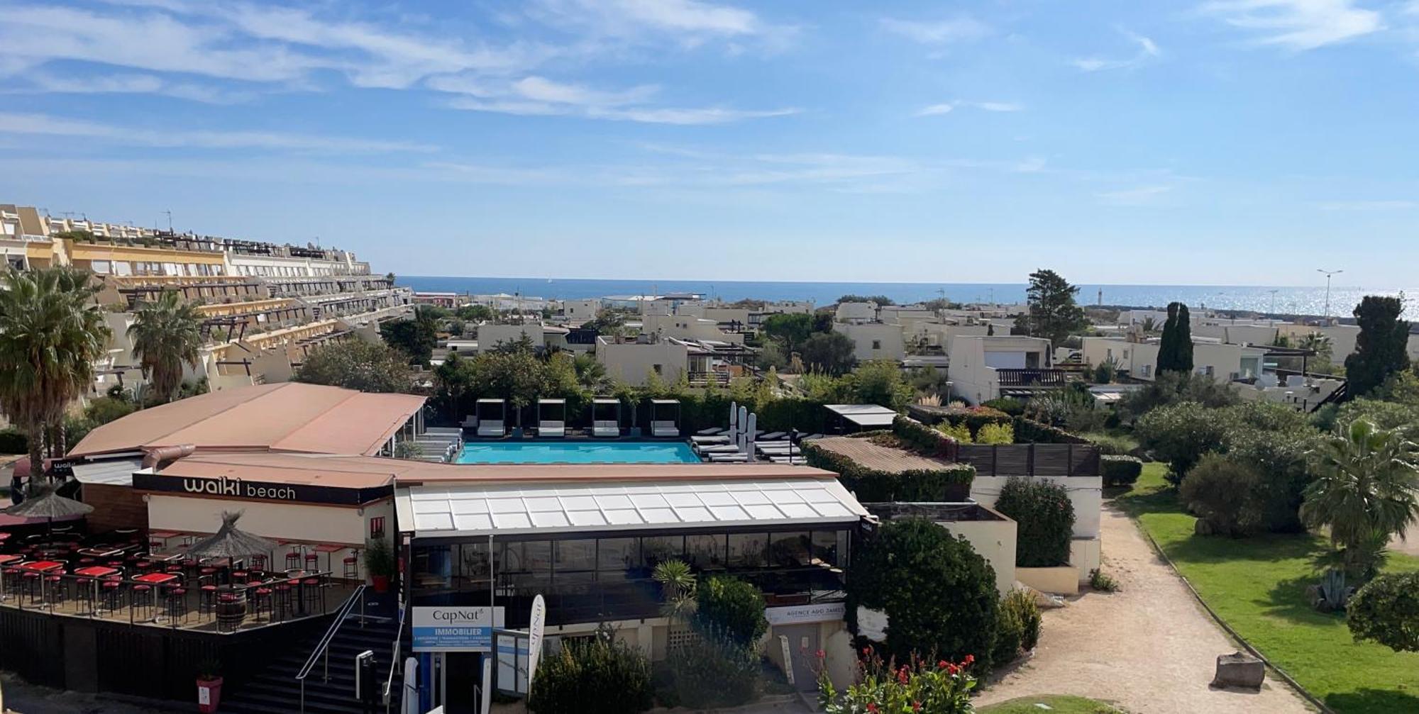 SHOWTIME NATURISTE PORT NATURE 6 parking privé clim ascenseur vue mer Agde Exterior foto